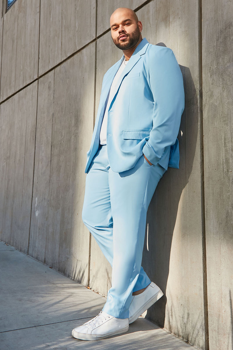 The Modern Stretch Suit Jacket - Light Blue | Fashion Nova, Mens ...