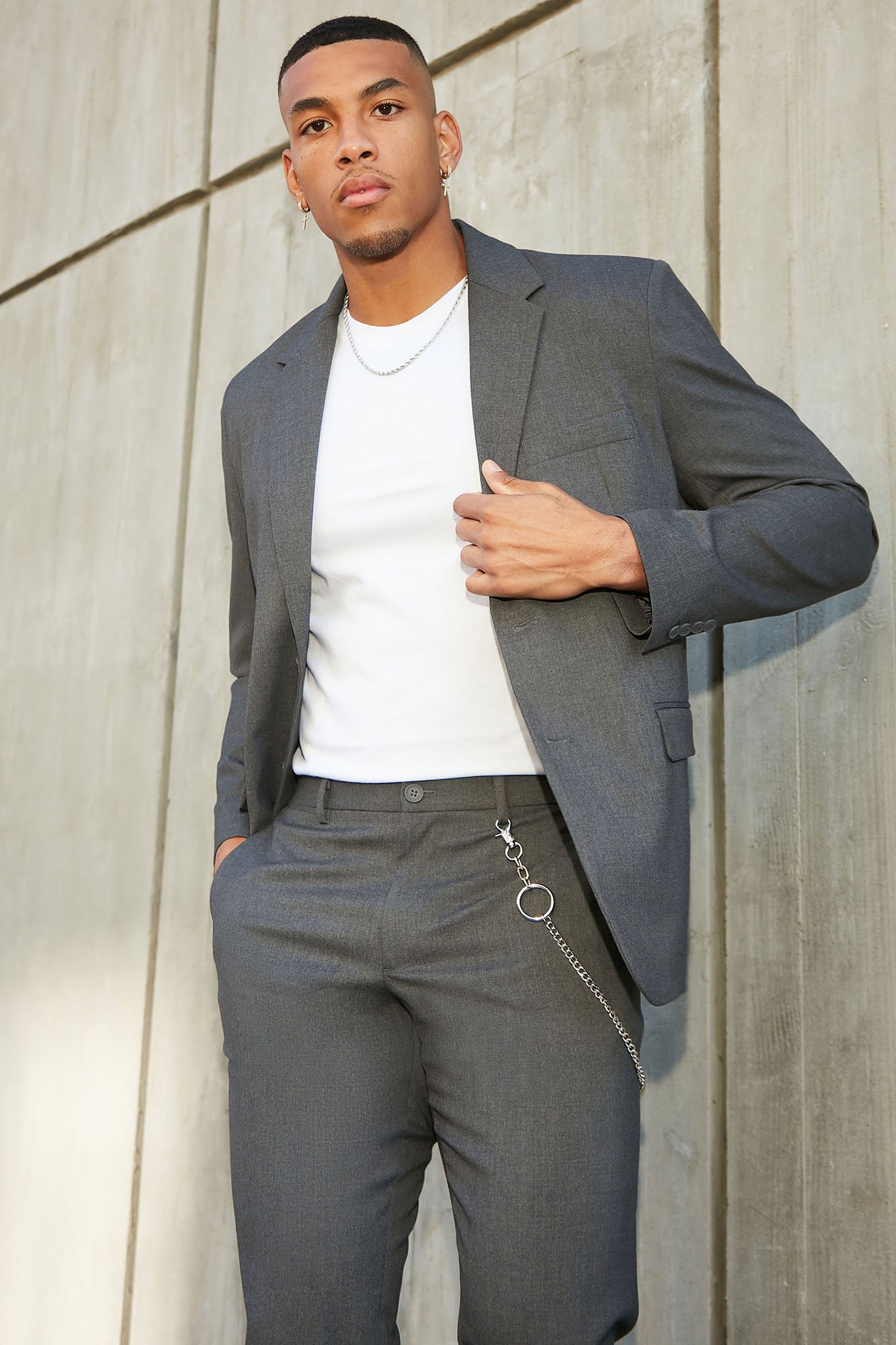 The Modern Stretch Suit Jacket - Charcoal