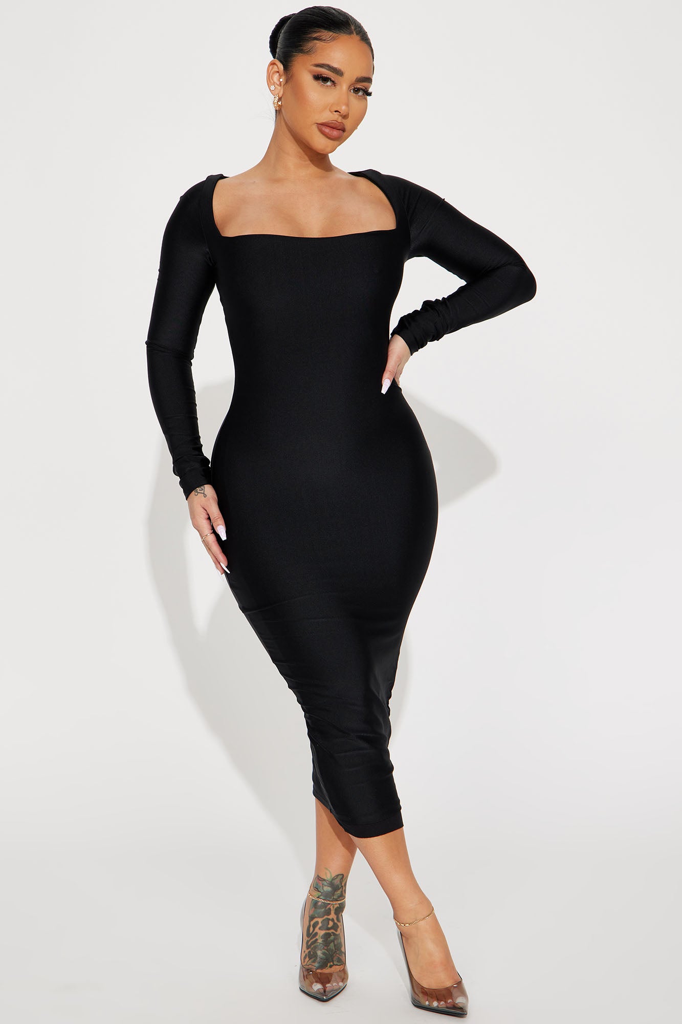 Temptation one shoulder sales midi