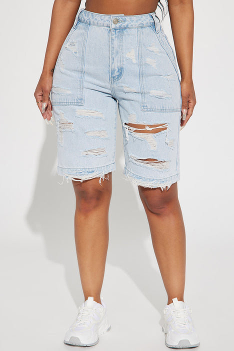 Ripped cargo deals shorts