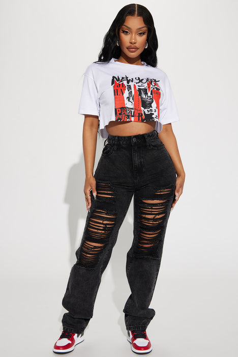Fashion nova ripped black jeans store