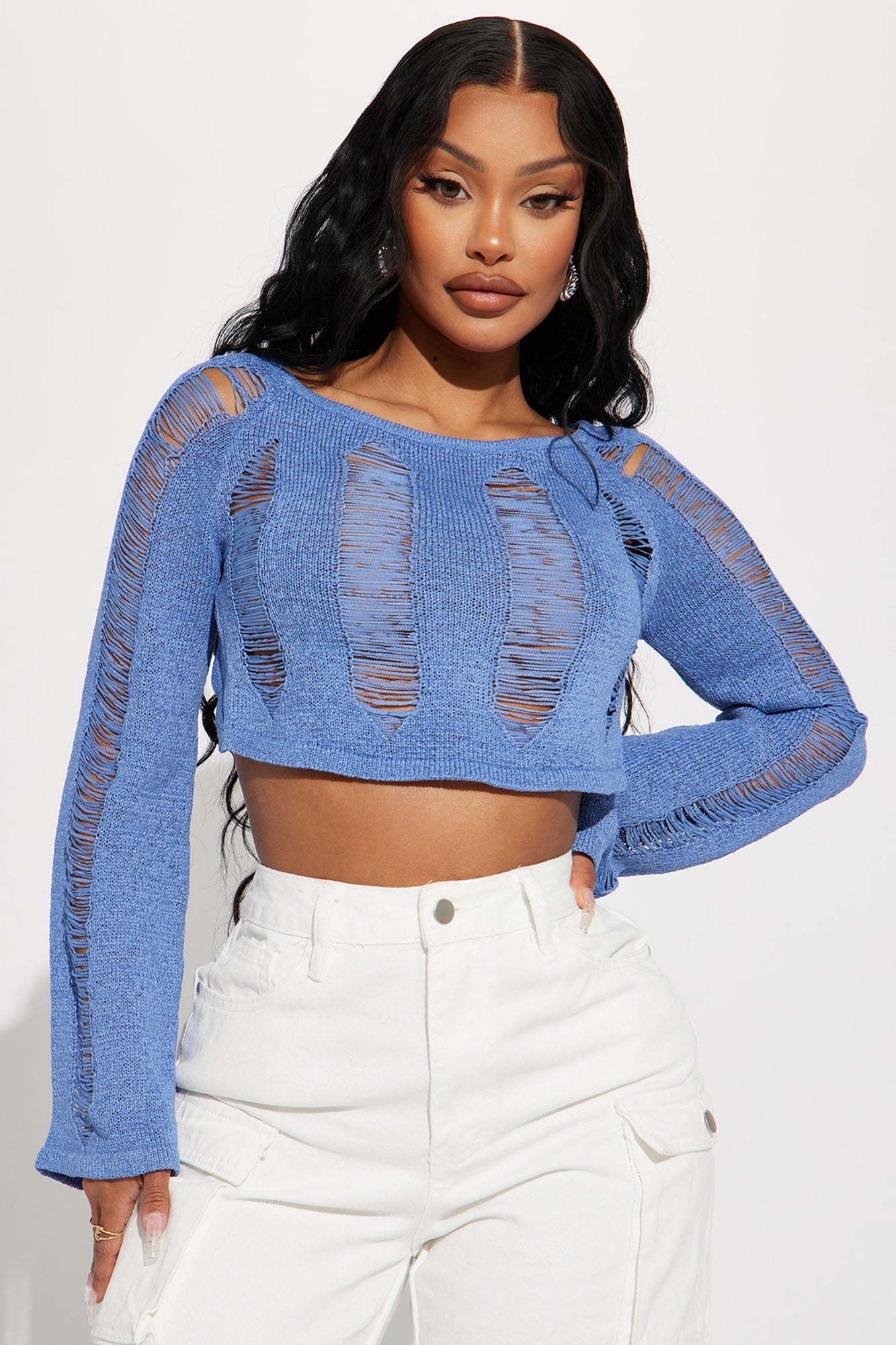 Fashion nova sales distressed sweater