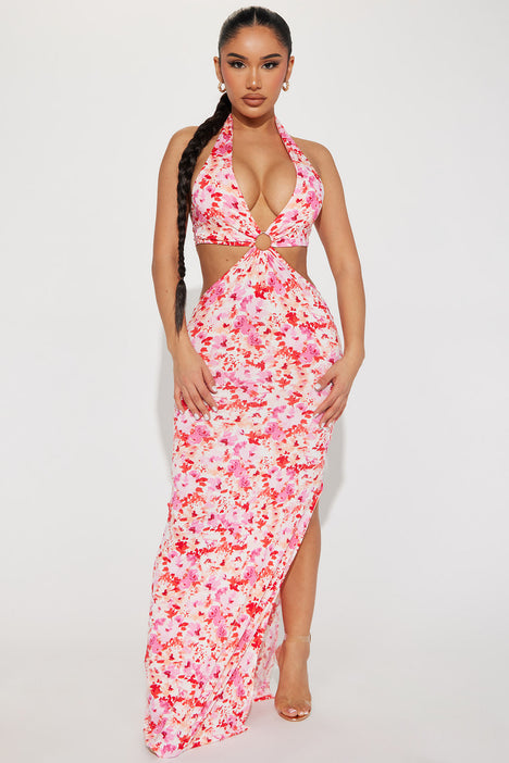 Floral maxi dress fashion nova sales