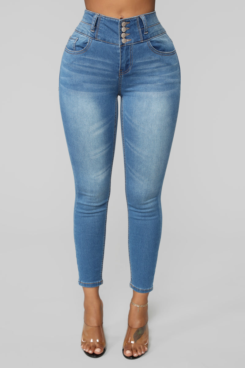 Right By Your Side High Rise Jeans - Medium Blue Wash | Fashion Nova ...