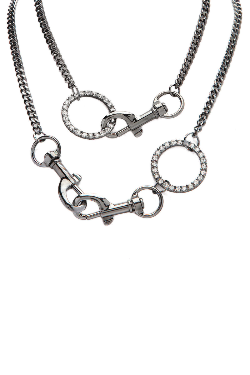 Ring All About It Necklace Gunmetal Fashion Nova, Jewelry Fashion