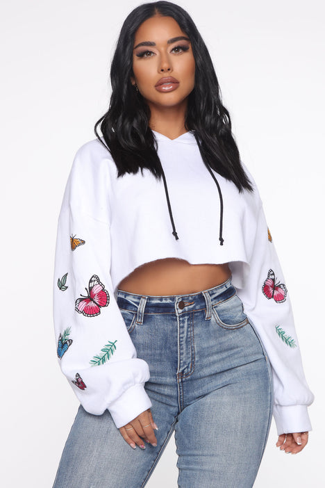 Cropped hoodie fashion nova clearance