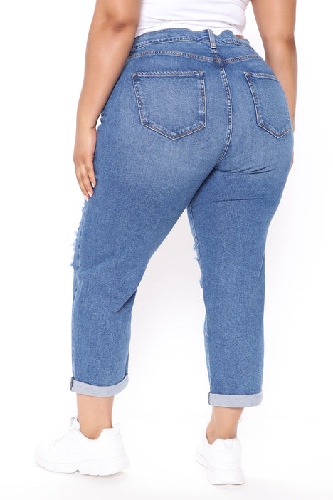 Because I Said So Fashion - | Nova Destroyed Mom Medium Fashion Nova, | Blue Wash Jeans Jeans