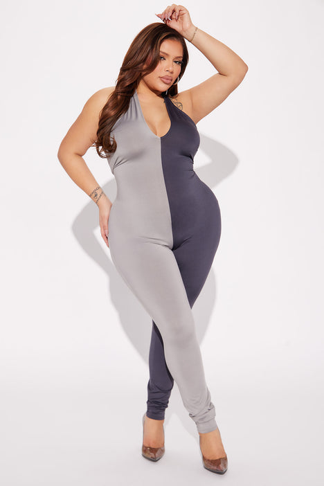 Half and half jumpsuit discount