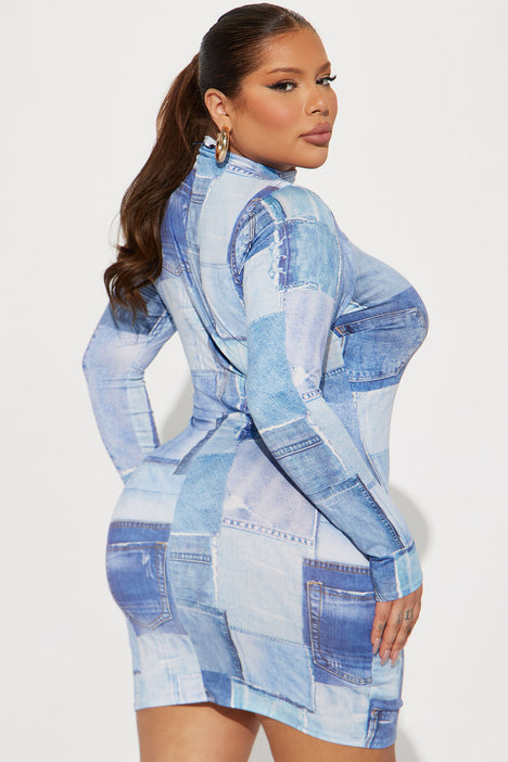 Denim Demeanor Mini Dress Denim Fashion Nova Dresses