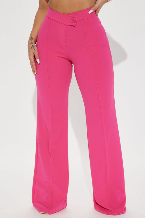 Call It Even Wide Leg Dress Pants - Fuchsia, Fashion Nova, Pants