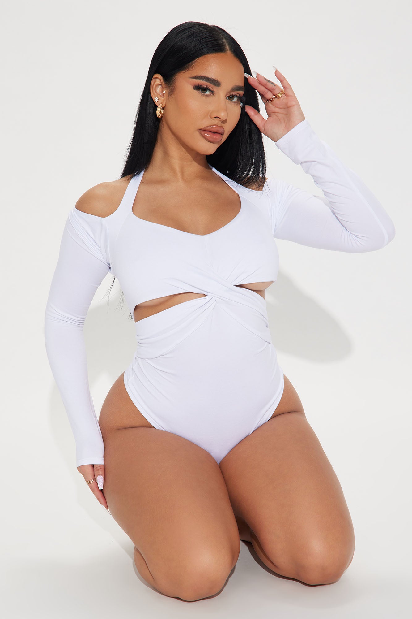 Fashion nova online white bodysuit