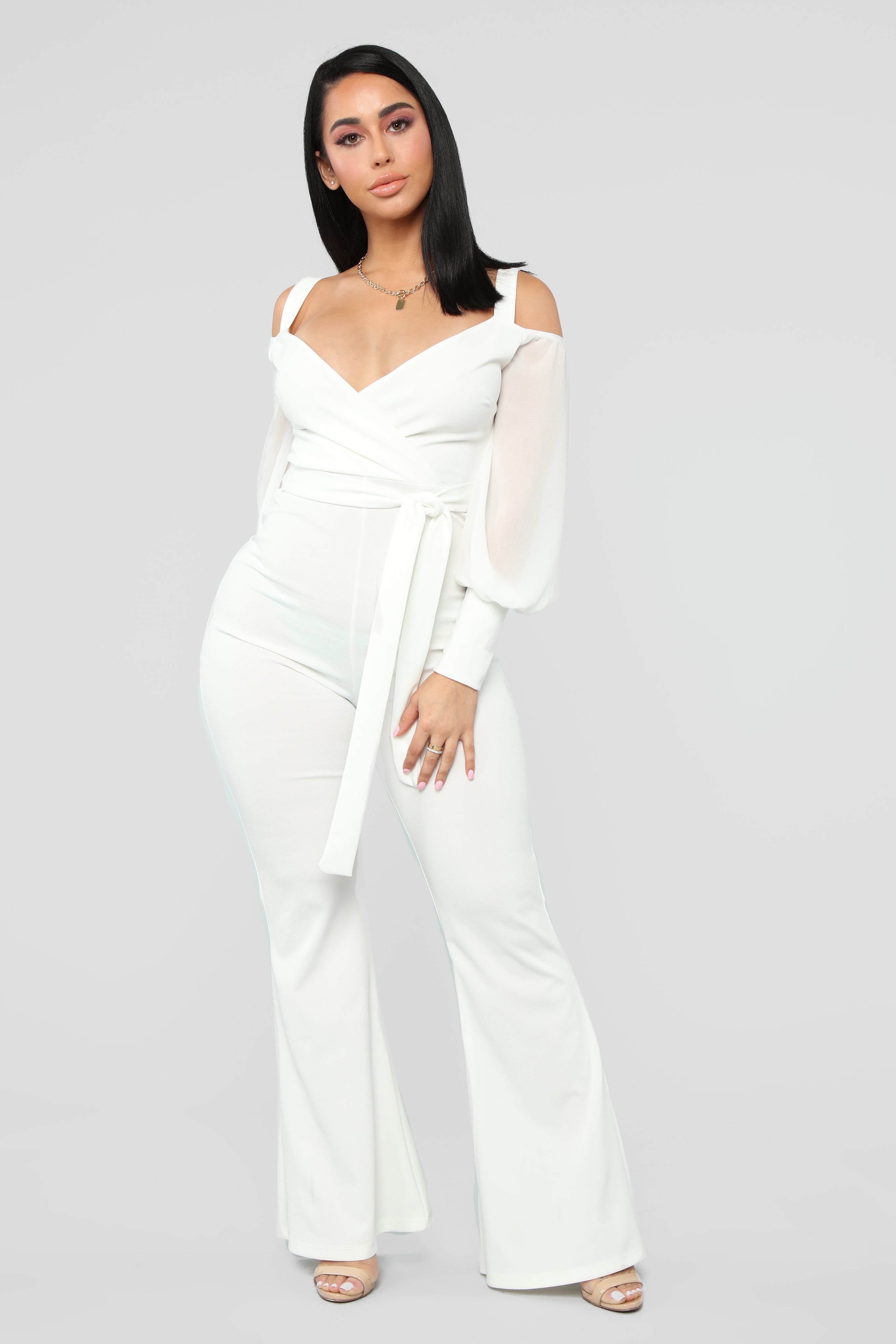 Fashion nova hot sale ivory jumpsuit