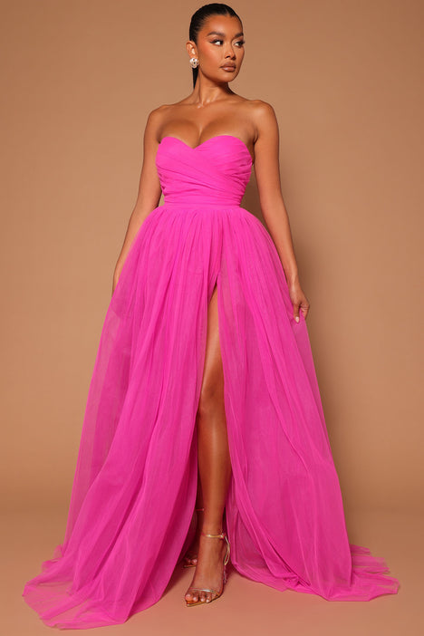 Fashion nova discount pink long dress