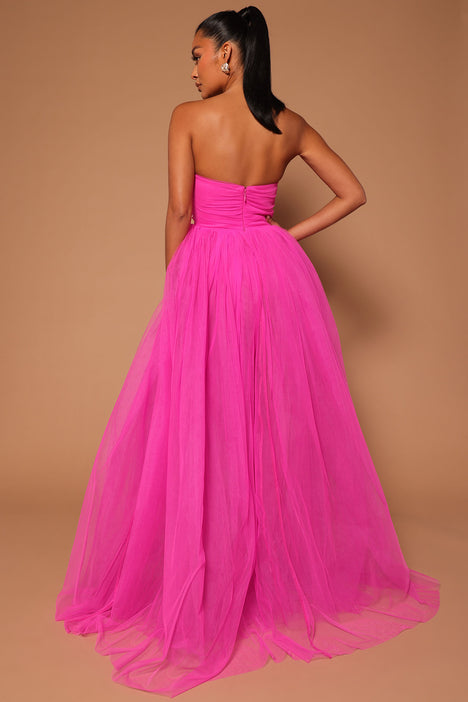 Elle Tulle Gown Pink