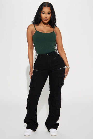 Do What You Do Stretch Flare Jeans Black Wash Fashion Nova