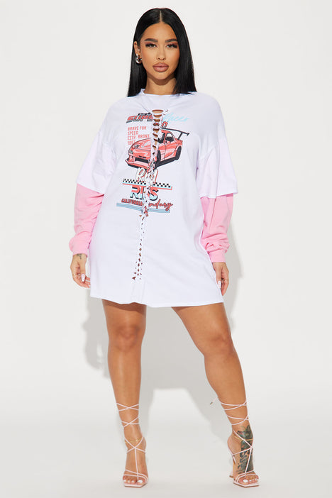 Oversized t shirt clearance dress fashion nova
