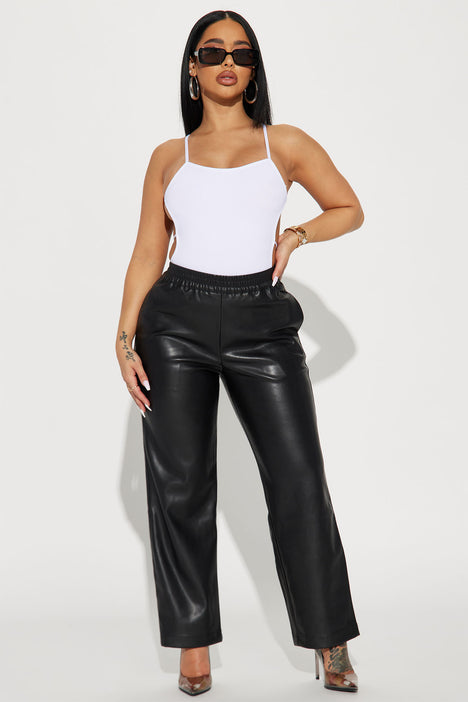 Leather pants clearance fashion nova