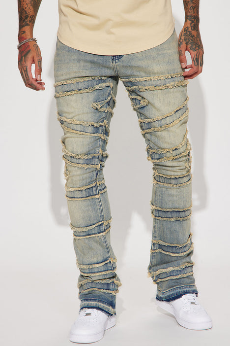 Skinny shop stacked jeans