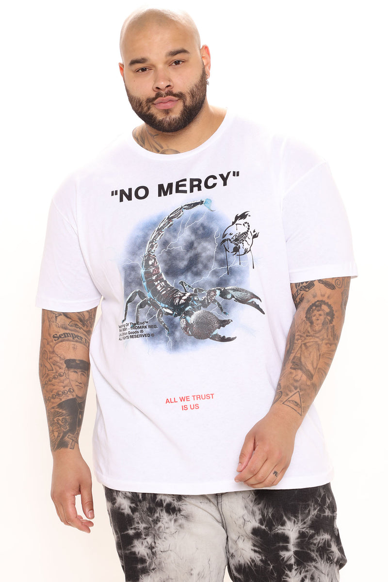 No Mercy Short Sleeve Tee - White | Fashion Nova, Mens Graphic Tees ...