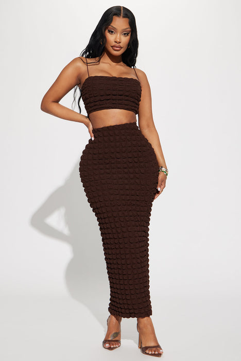 Brown skirt shop fashion nova