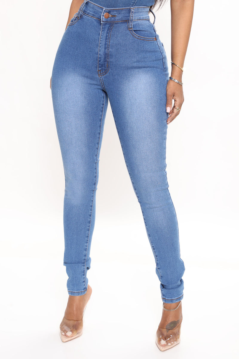 Marilyn High Waisted Skinny Jeans - Medium Blue Wash | Fashion Nova ...