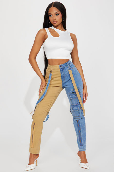 Khaki jeans hotsell fashion nova
