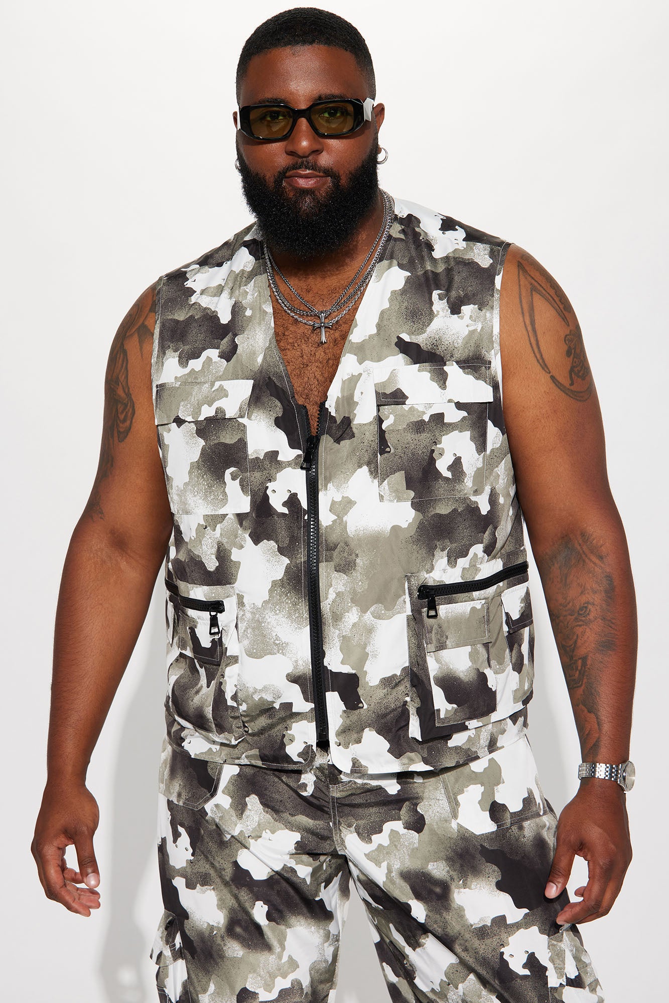 Camo vest mens hot sale