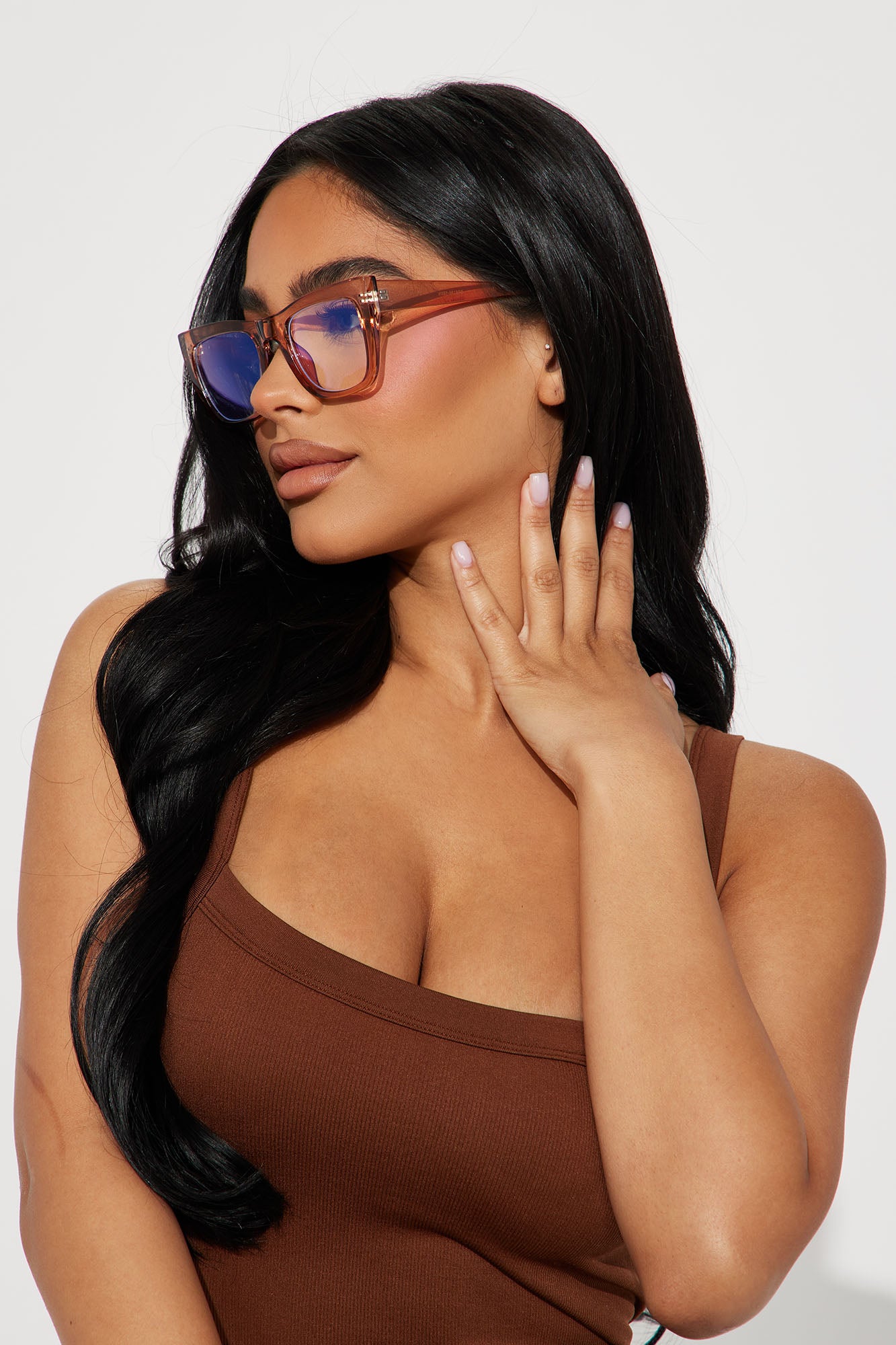 Crystal clear sunglasses clearance