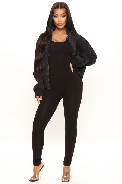 Black fashion nova jumpsuit clearance