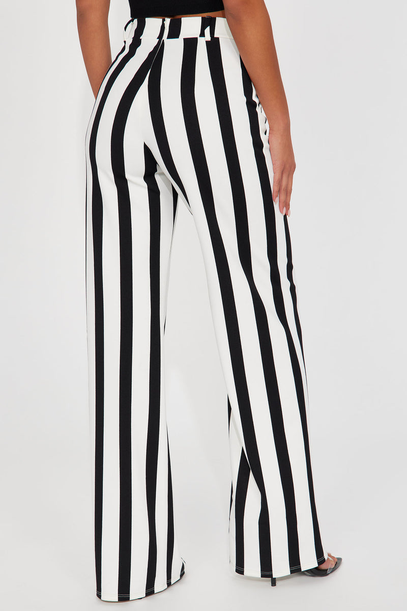 Seeing Stripes Wide Leg Trouser - Black/White | Fashion Nova, Pants ...