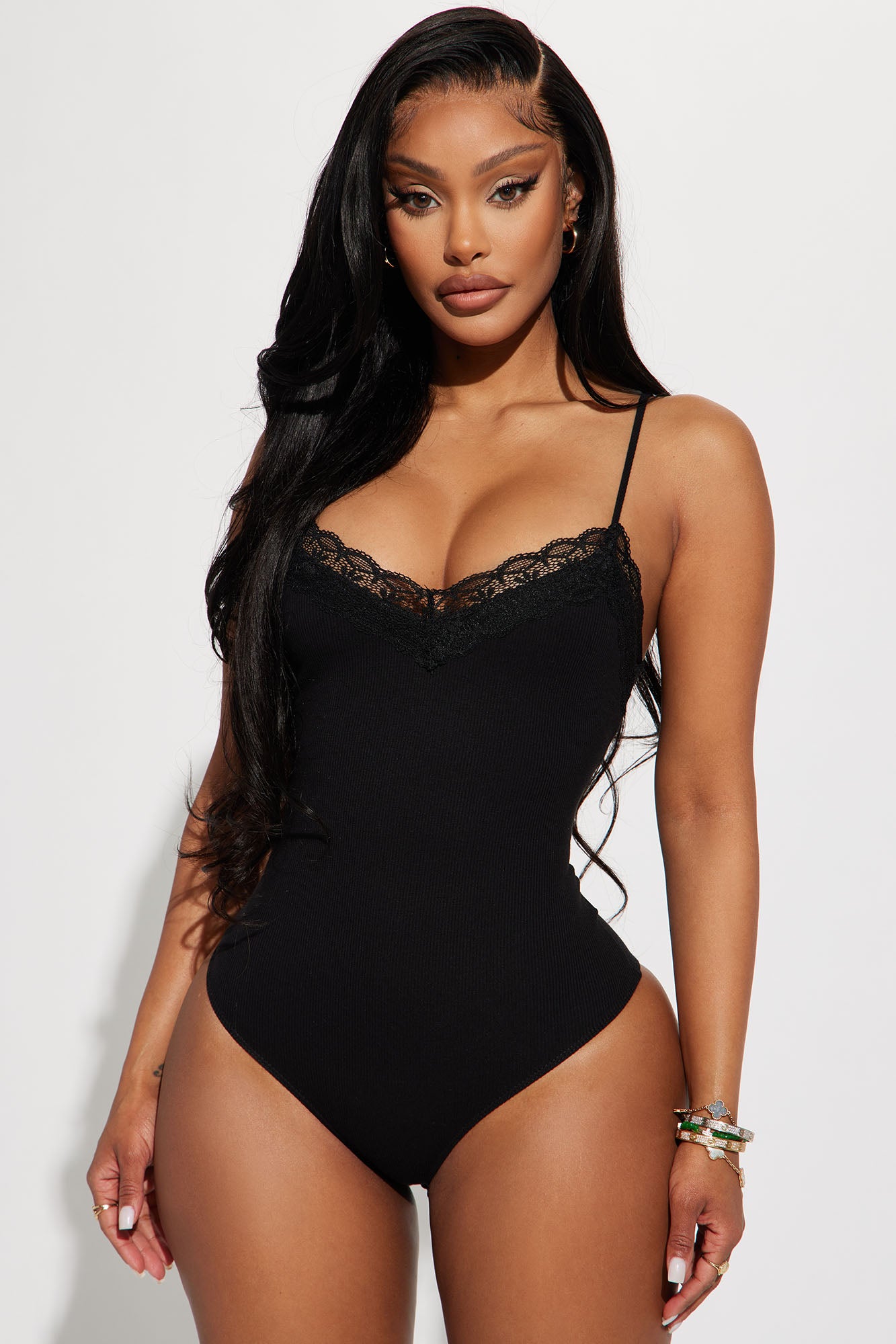 Always Cute Ribbed Bodysuit - Black, Fashion Nova, Bodysuits