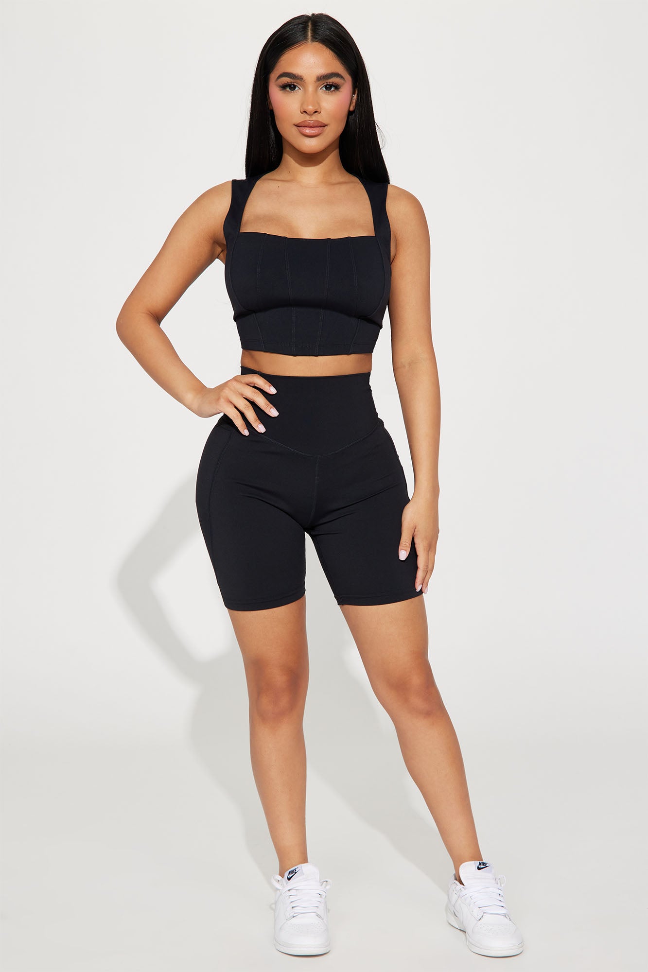 Fashion nova black biker shorts cheap
