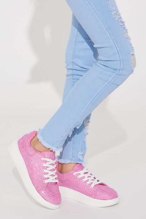 Mini Stone Cold Sneakers Pink Fashion Nova Kids Shoes