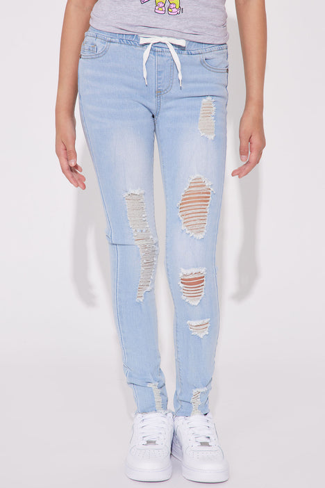 Fashion nova denim outlet joggers