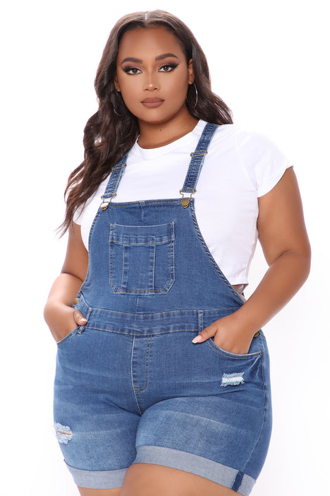 Fashion nova overall shorts sale