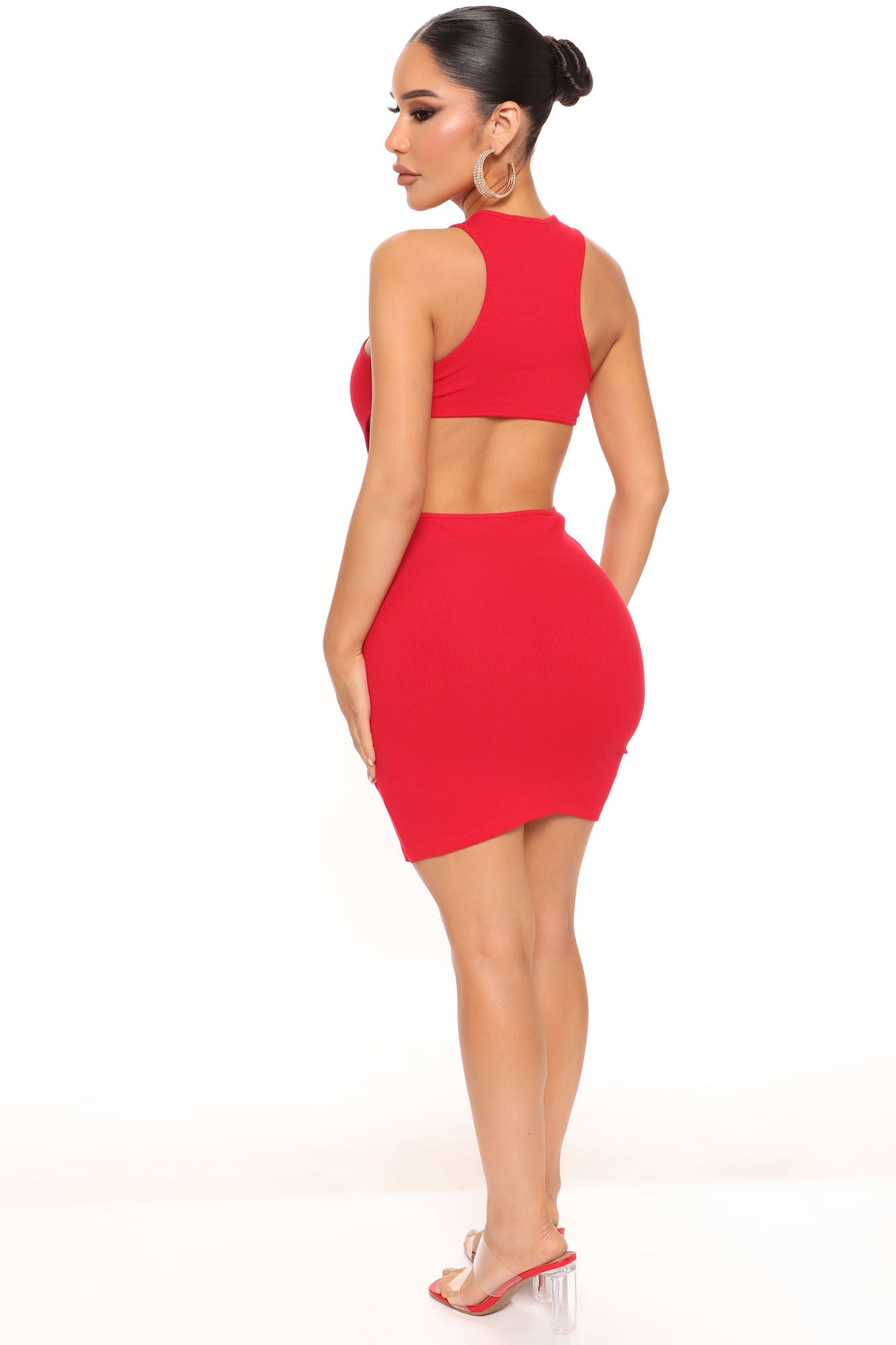 Fashion nova open back dress top