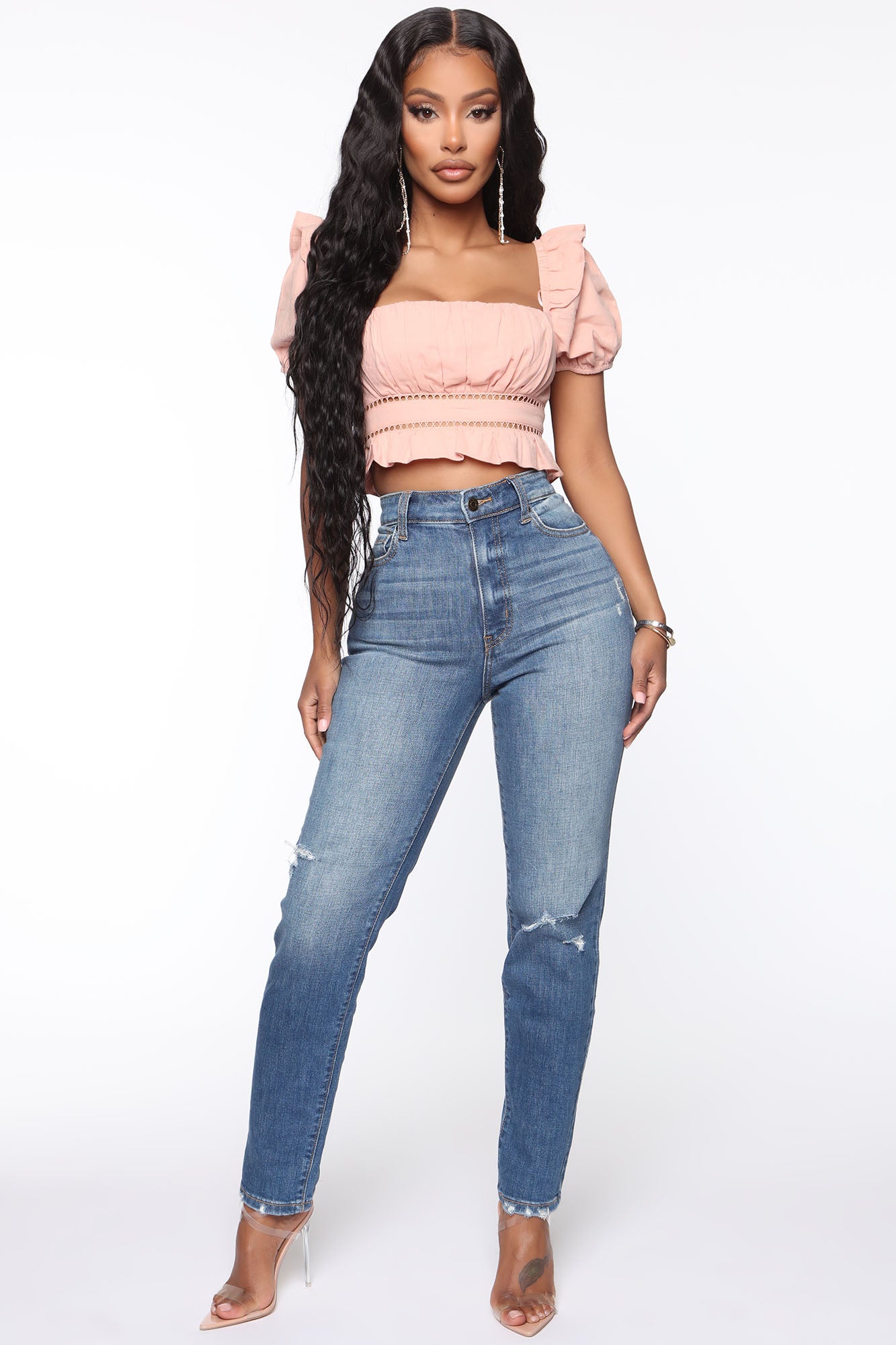 Fashion nova shop cropped jeans