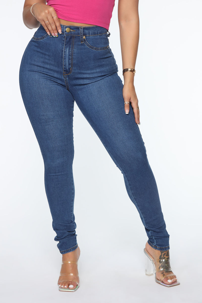 Simpler Times Skinny Jeans - Medium Blue Wash | Fashion Nova, Jeans ...