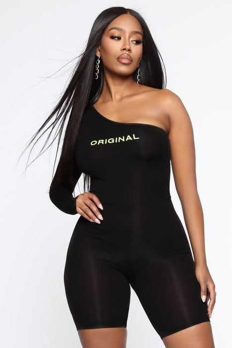 Black one shop piece romper