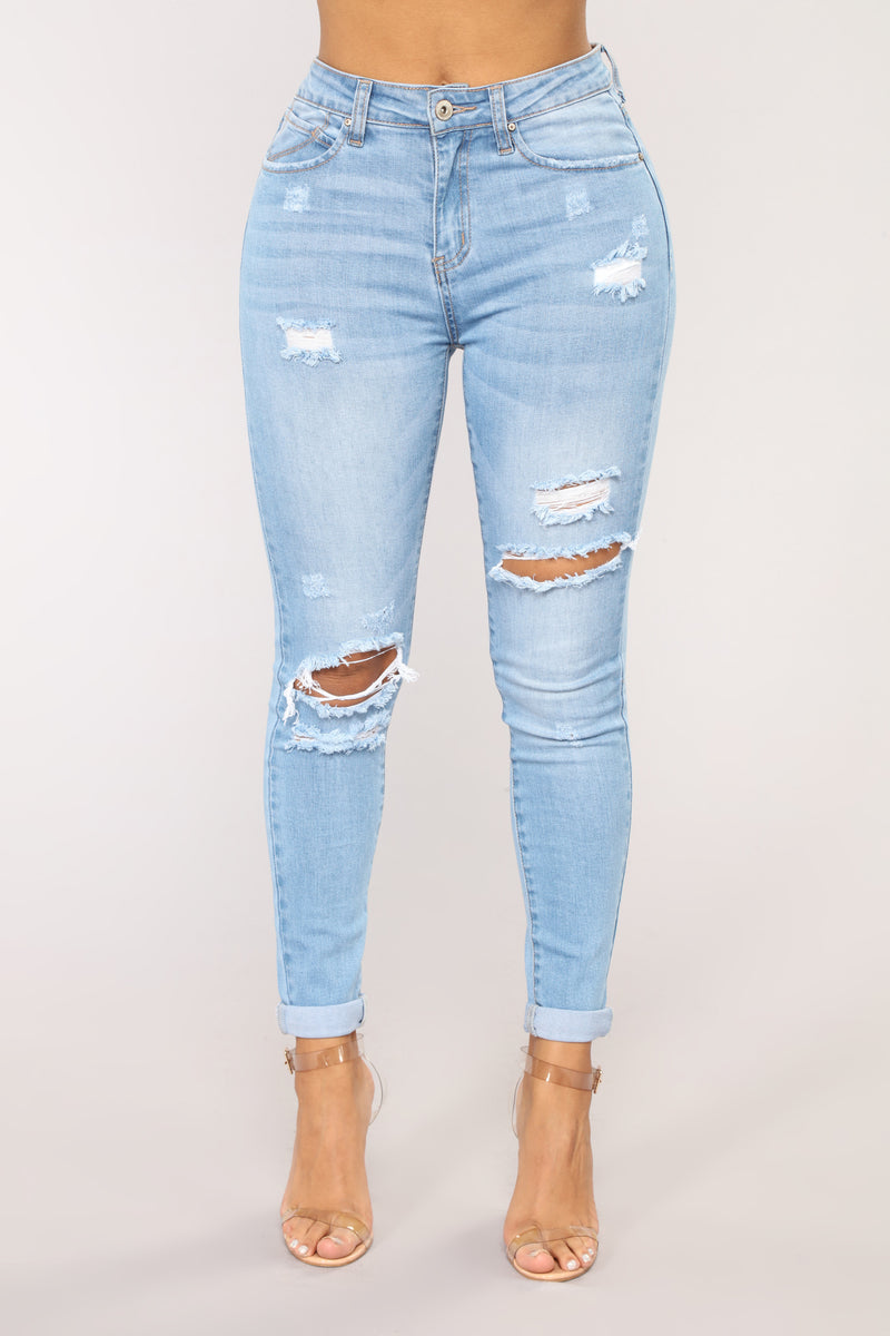 Johanna Distressed Skinny Jeans - Light Wash | Fashion Nova, Jeans ...