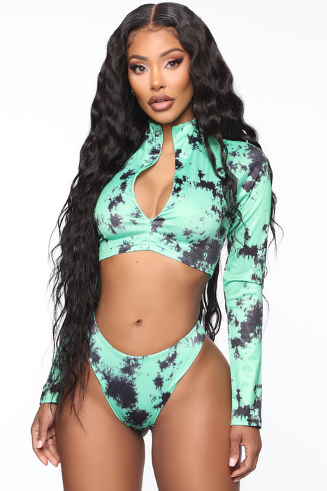 Long sleeve swimsuit fashion nova sales
