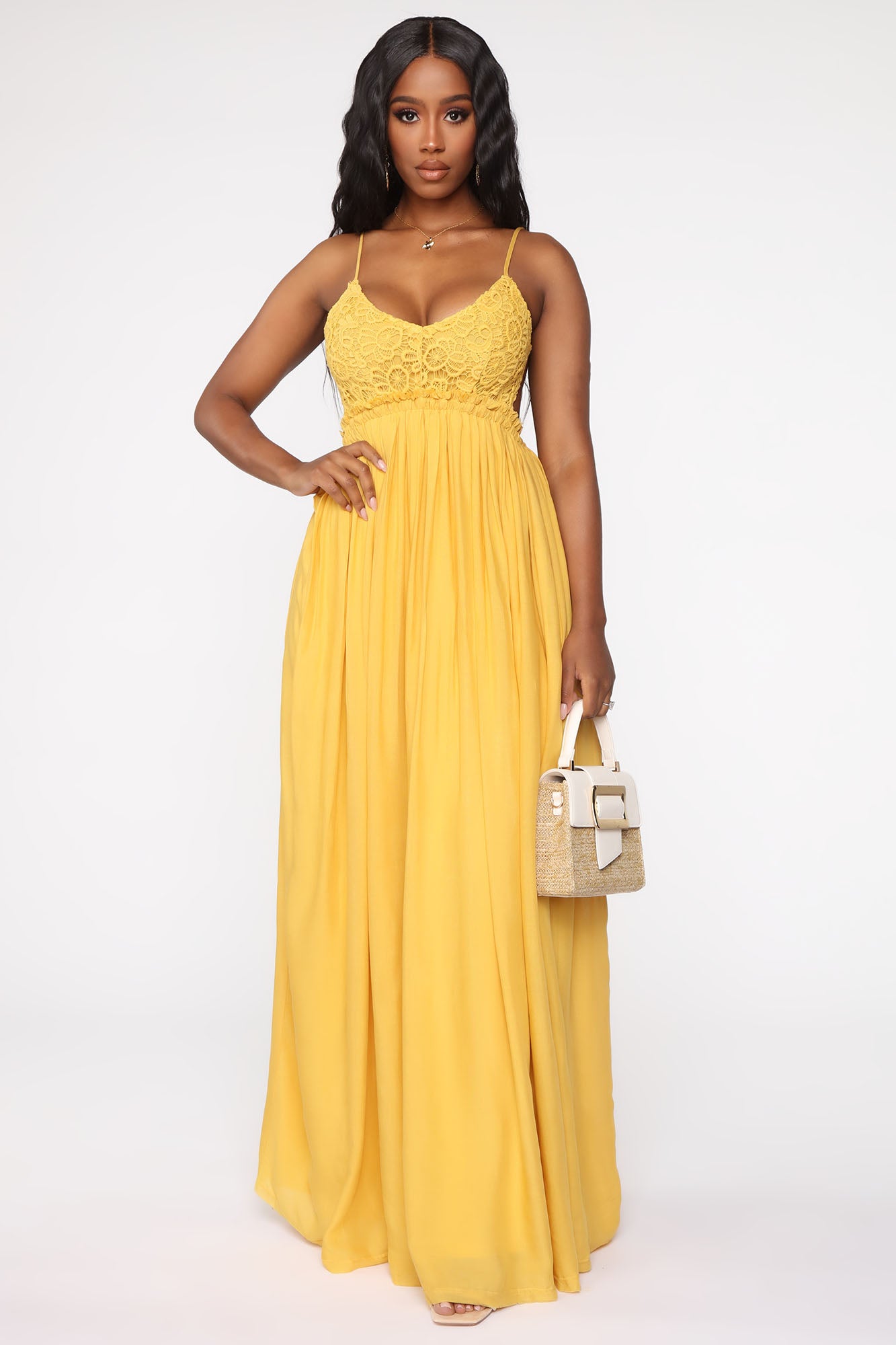 Ancient Rome Dress Mustard