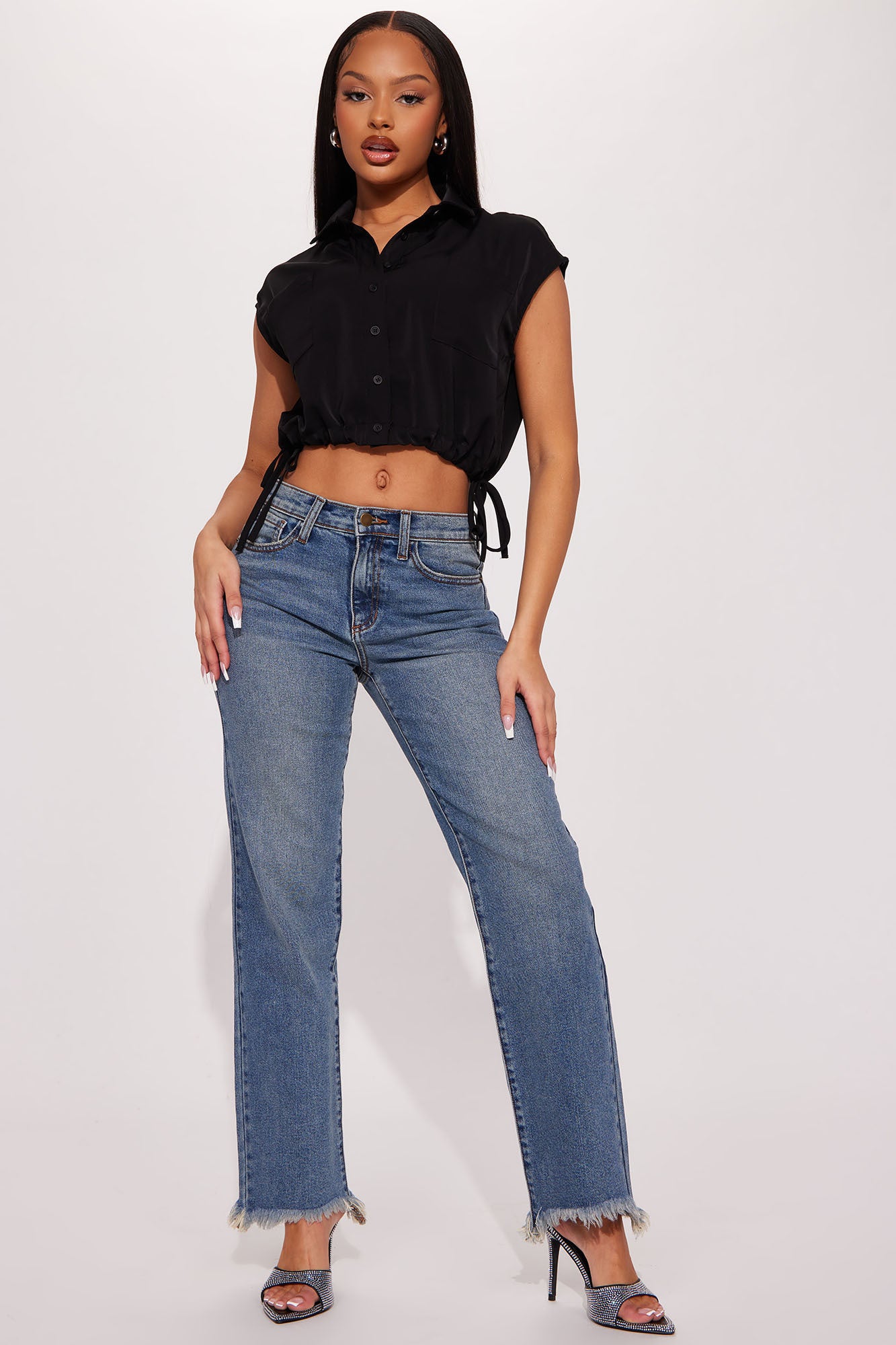 Guess wide shop leg jeans