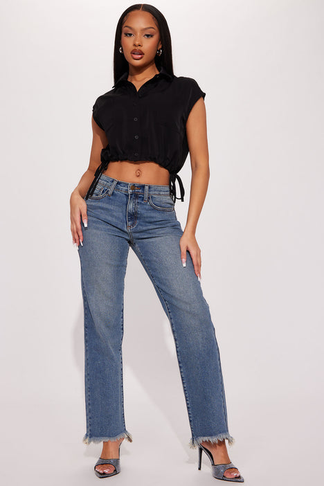 Guess flex jeans top