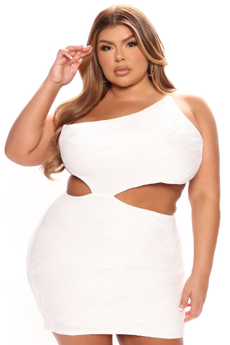 All white plus size club outfits on sale