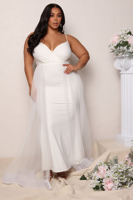Fashion nova plus size wedding dresses clearance
