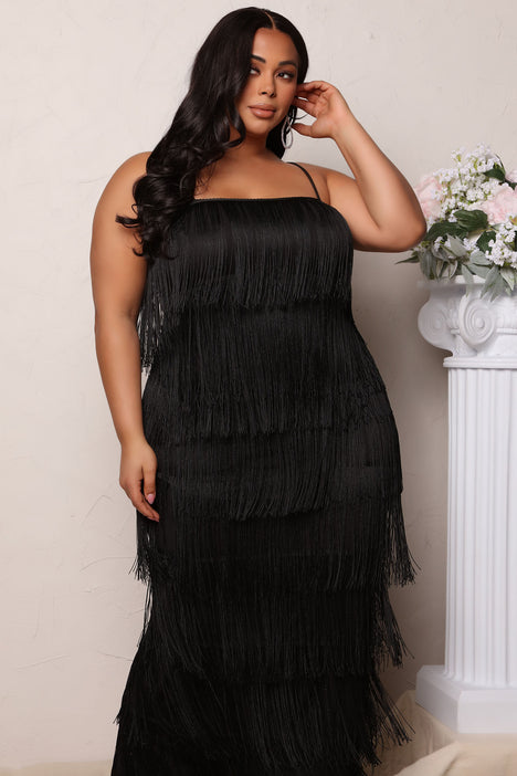 Fringe dress online size 22