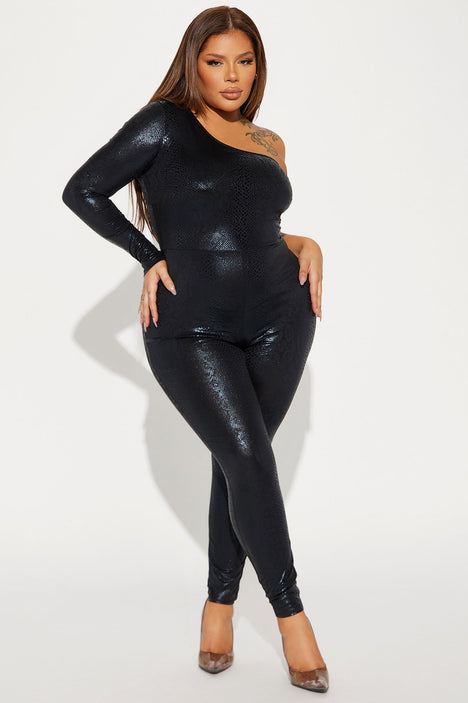 Women's Feels So Classic Faux Leather Jumpsuit in Black Size Xs by Fashion Nova