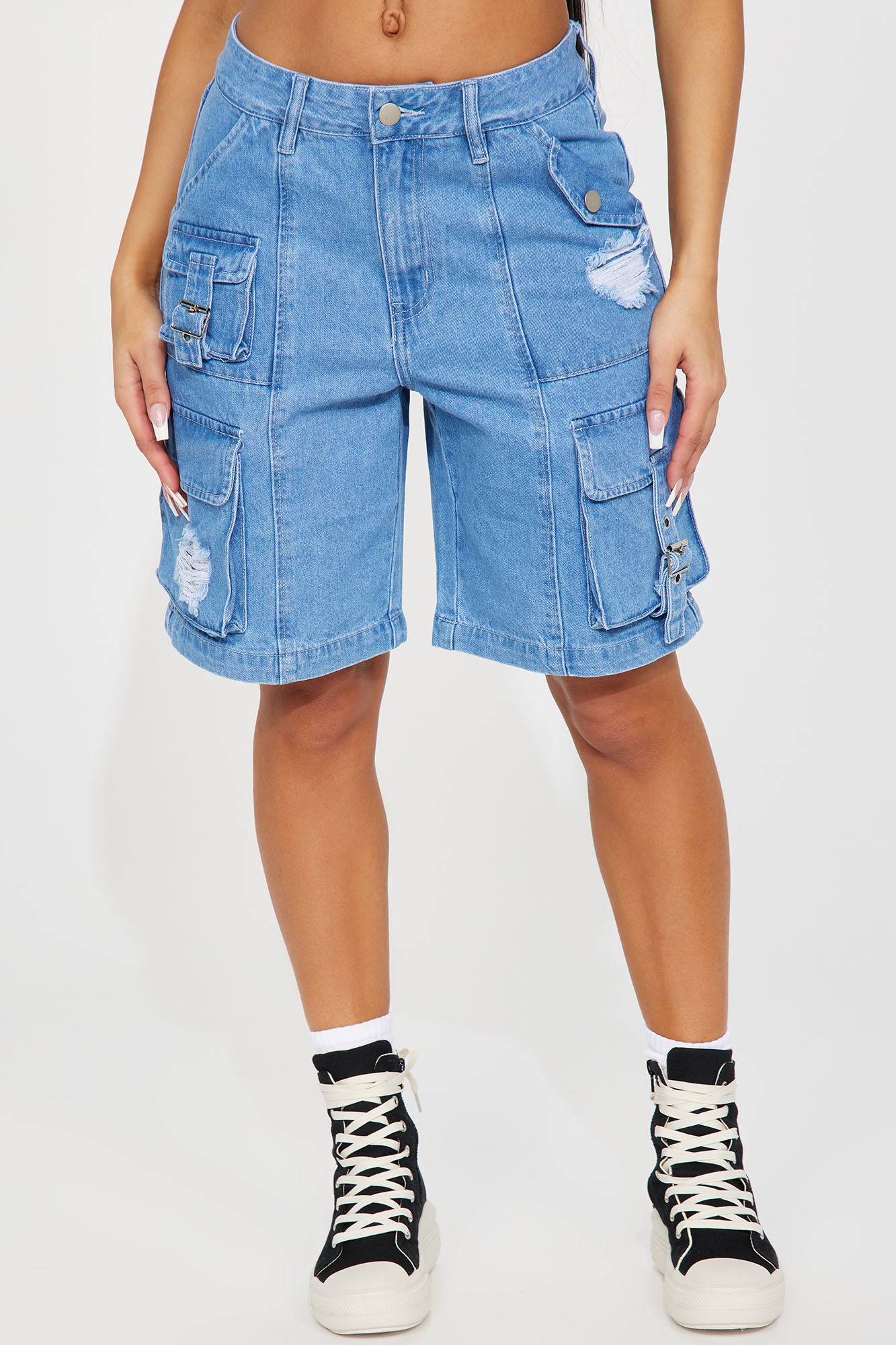 Women's bermuda cargo sale shorts