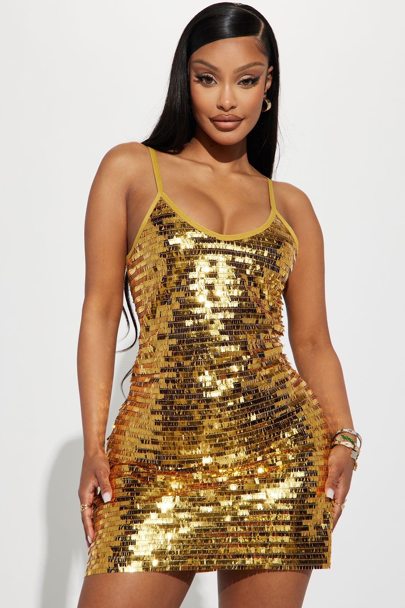 Dress gold glitter cheap